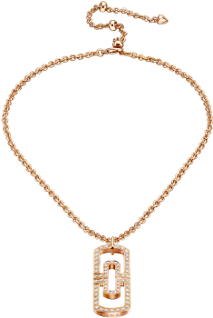 Collar Parentesi Con Cadena En Oro Rosa De 18 Qt Y - Bulgari Parentesi Rosegold (505x394), Png Download
