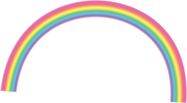 الوان قوس قزح - Клипарт Радуга На Прозрачном Фоне (600x330), Png Download