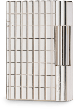 S - T - Dupont - Gatsby Silver Plate & Cut Lines Lighter - St Dupont Gatsby (450x450), Png Download