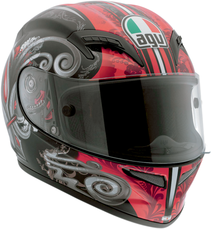 Grid Helmet Stigma Black & Red Sm - Agv Grid Stigma (755x755), Png Download