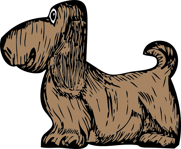 Free Vector Basset Hound Clip Art - Custom Brown Dog Shower Curtain (600x496), Png Download