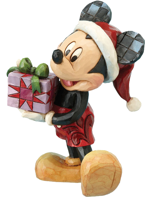 Disney Mickey Mouse Christmas Gift Transparent Background - Disney Traditions Mickey Hanging Ornament (578x701), Png Download