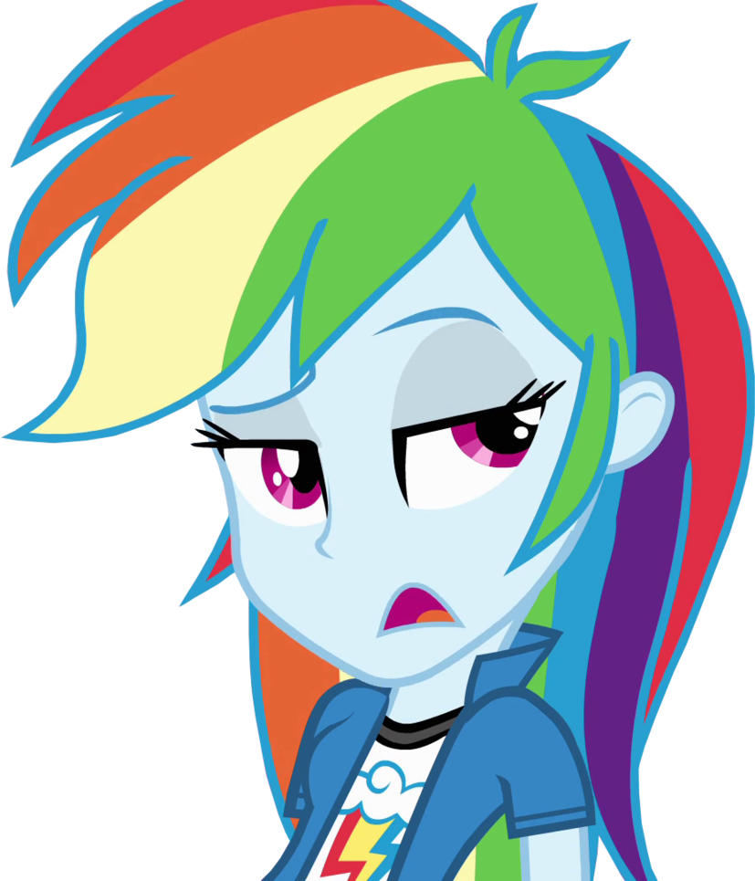 Rainbow Dash Equestria Girls Vector By Belen02-d6wpctp[1] - Mlp Rainbow Dash Equestria Girl (827x965), Png Download