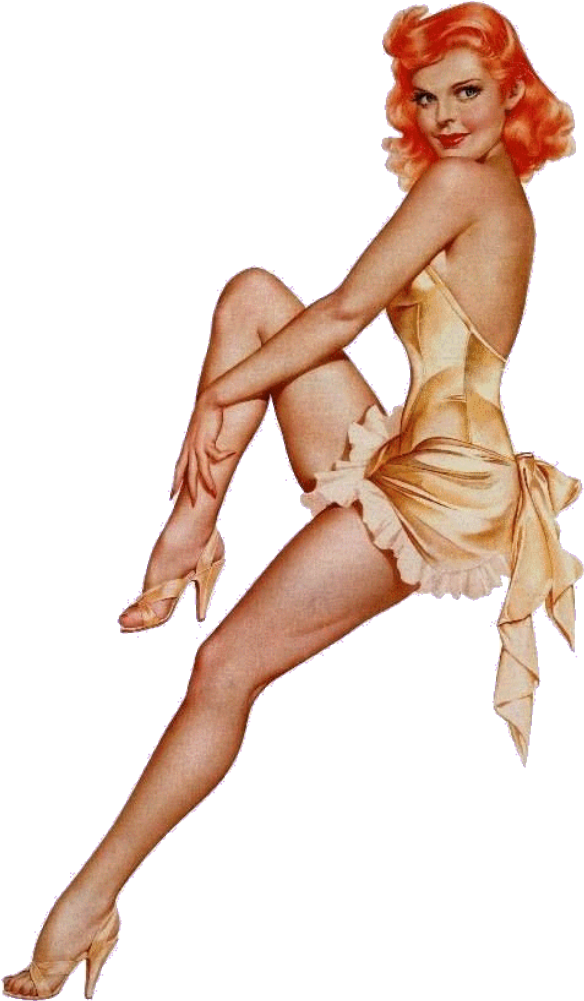 Pinupgirl Sticker - Pin Up Girls (800x1030), Png Download