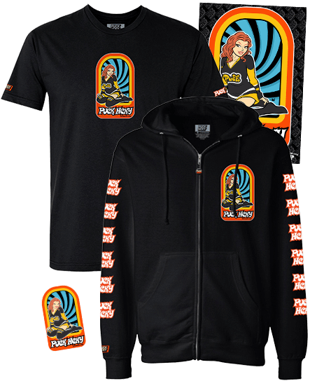 Puck Hcky 'puck Pin Ups - Hockey Puck (443x544), Png Download