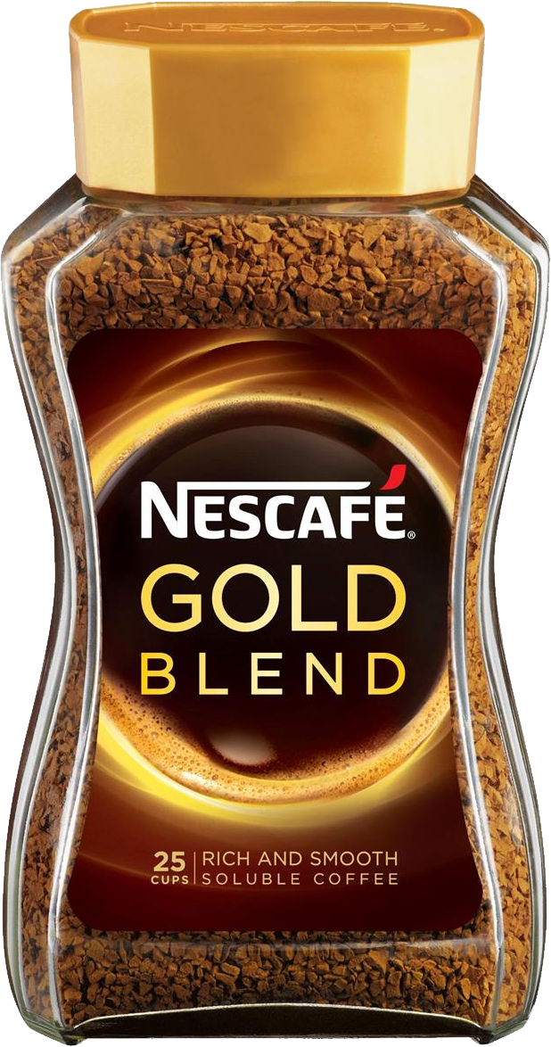 Nescafe Gold Jar 200g (618x1174), Png Download