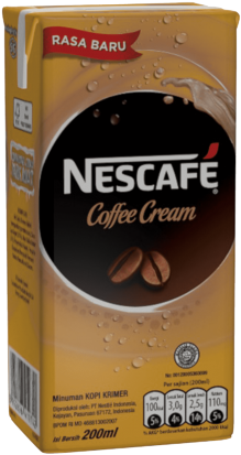 Nescafe Original Low Fat Milk Coffee Drink (395x527), Png Download