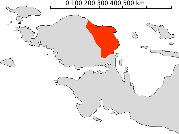 East Bird's Head Languages - Bird's Head Peninsula Map (620x473), Png Download