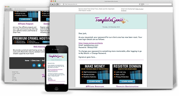 Whmcs Email Template - Whmcs Email Templates (617x333), Png Download