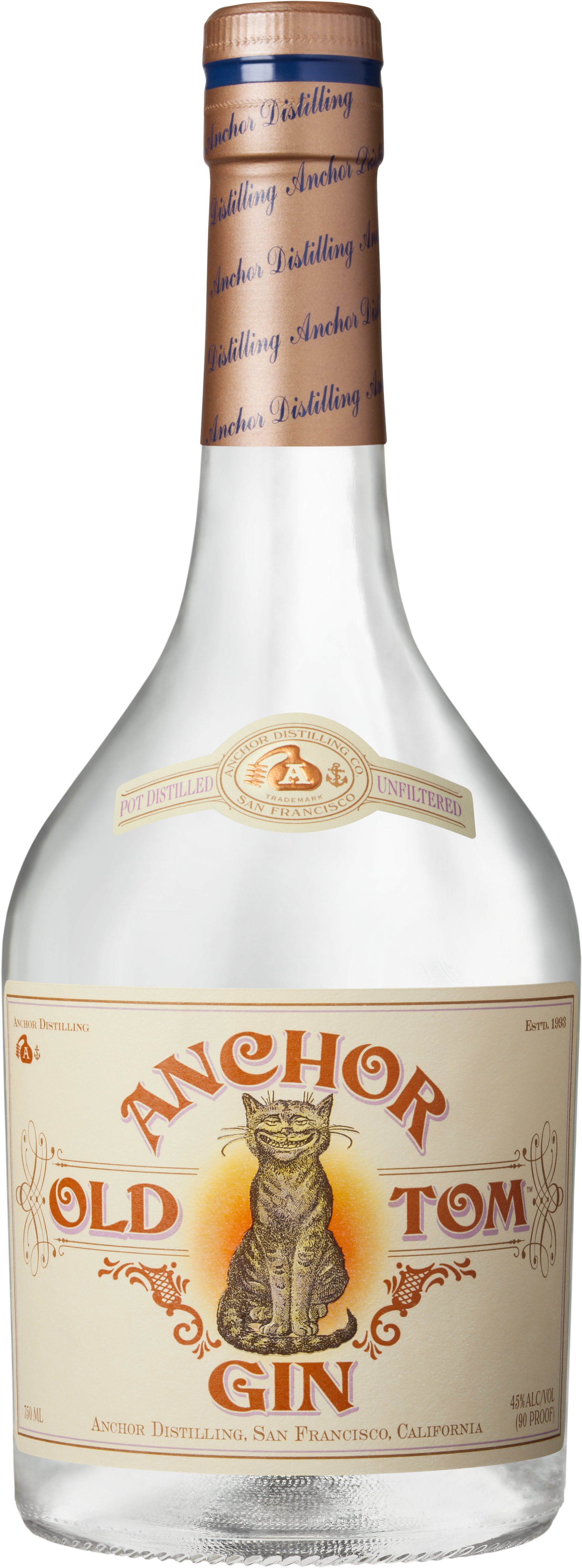 Anchor Oldtomgin081514ko Hr E1421773519148 - Anchor Distilling Company Anchor Old Tom Old Tom Gin (1946x4718), Png Download