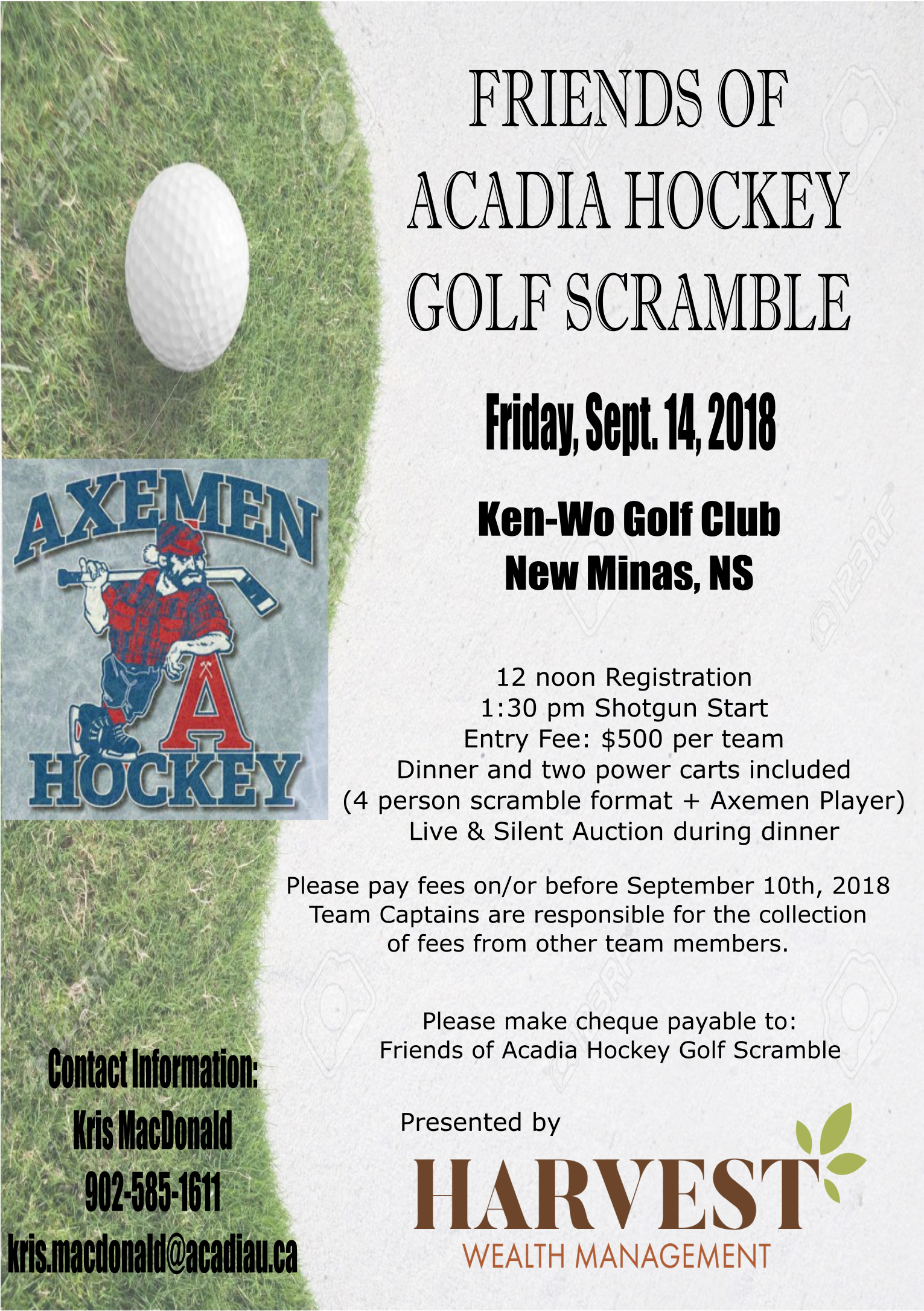 Join Us On Friday September 14th - Pitch And Putt (1836x2601), Png Download