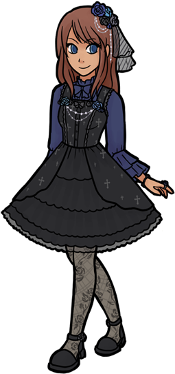 Gothic Lolita Is Often The First Style Someone Would - Lolita Fashion (271x595), Png Download