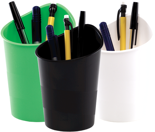 G2desk Pencil Cup - Fellowes Green2desk Pencil Cup - White (600x500), Png Download
