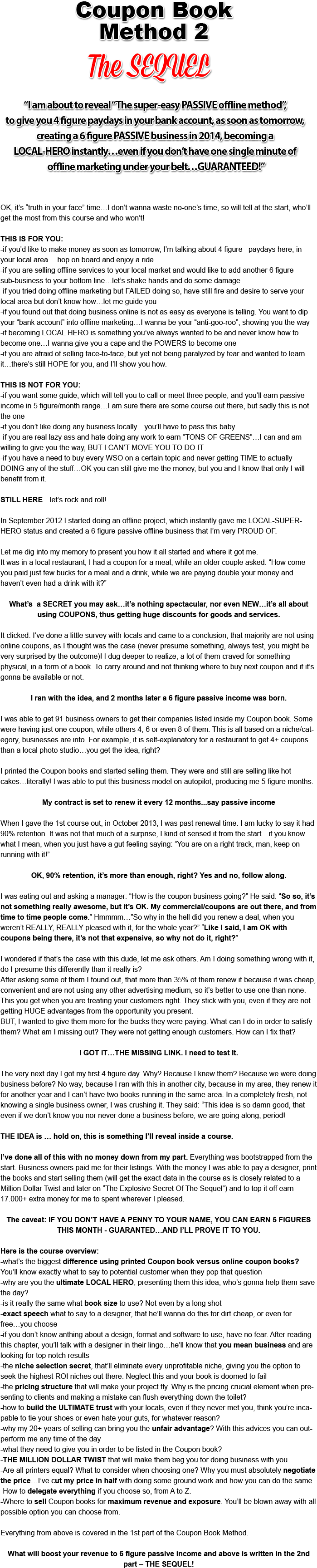 Start Offline Residual Business Tomorrow Coupon Book - Book (749x3516), Png Download