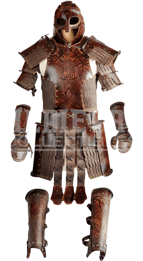 Odomar Viking Leather Greaves (850x850), Png Download