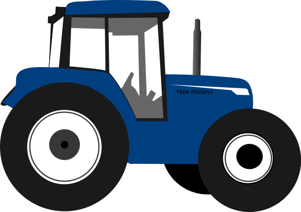 New Holland Tractor Clipart 3 By Darren - Mural (600x423), Png Download