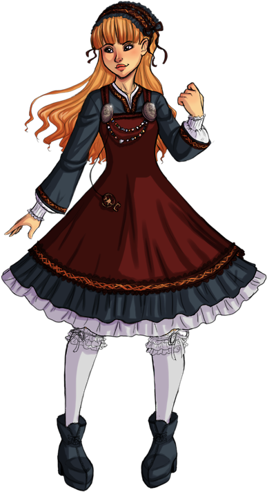 Viking Lolita - Anime (484x750), Png Download