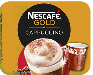 Ab27 Nescafe Cappuccino - Nescafe Gold Cappuccino Strong (418x430), Png Download