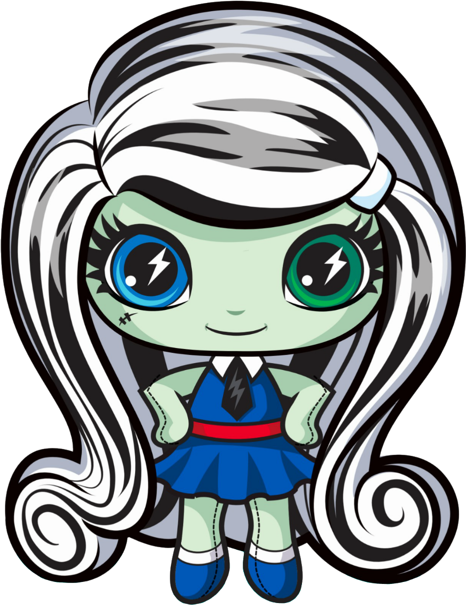 Monster High Mini - Monster High Minis Frankie (999x1307), Png Download