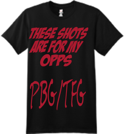 Custom Screen Printed Hanes T-shirt - Tfg Pbg Shirt (433x433), Png Download