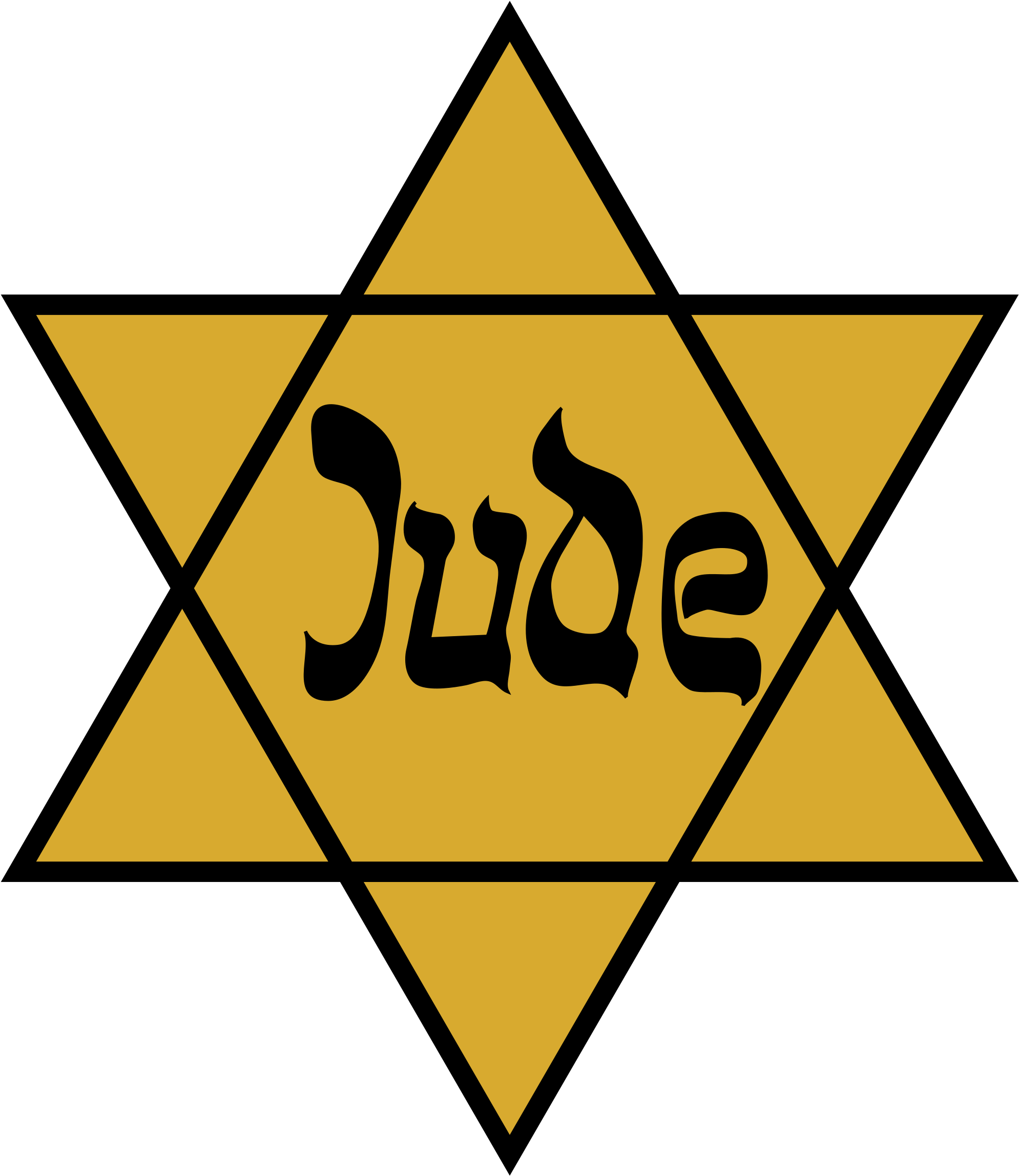 Open - Stella Di David Ebrei (2000x2307), Png Download