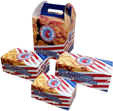 Afc Chicken Boxes - Packaging And Labeling (430x404), Png Download