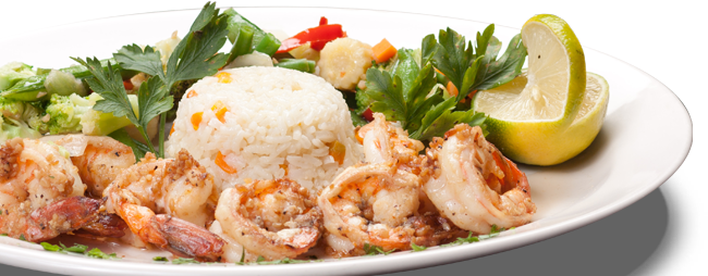 Camarones Al Mojo De Ajo Png - Catering (650x254), Png Download