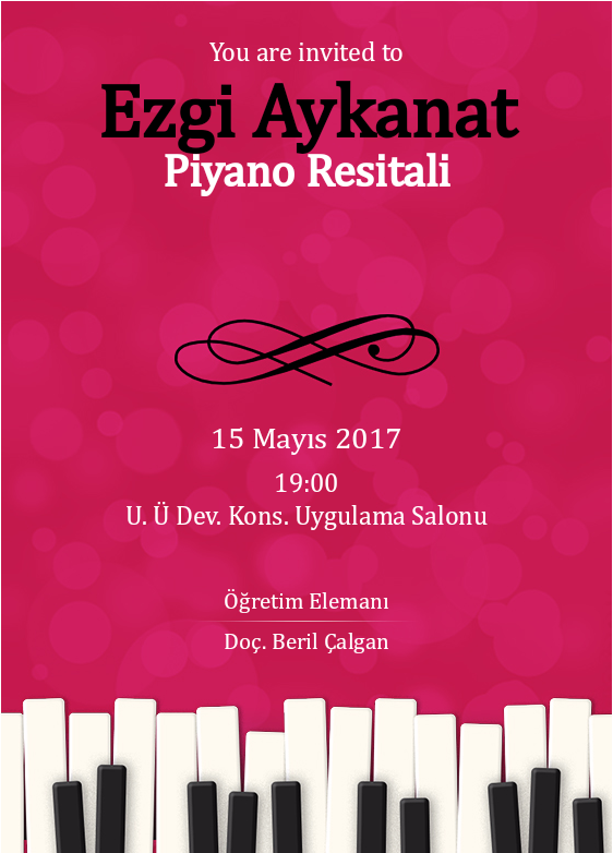 My Spring Recital Piano Studio Pinterest Piano Recital - Recital (720x781), Png Download
