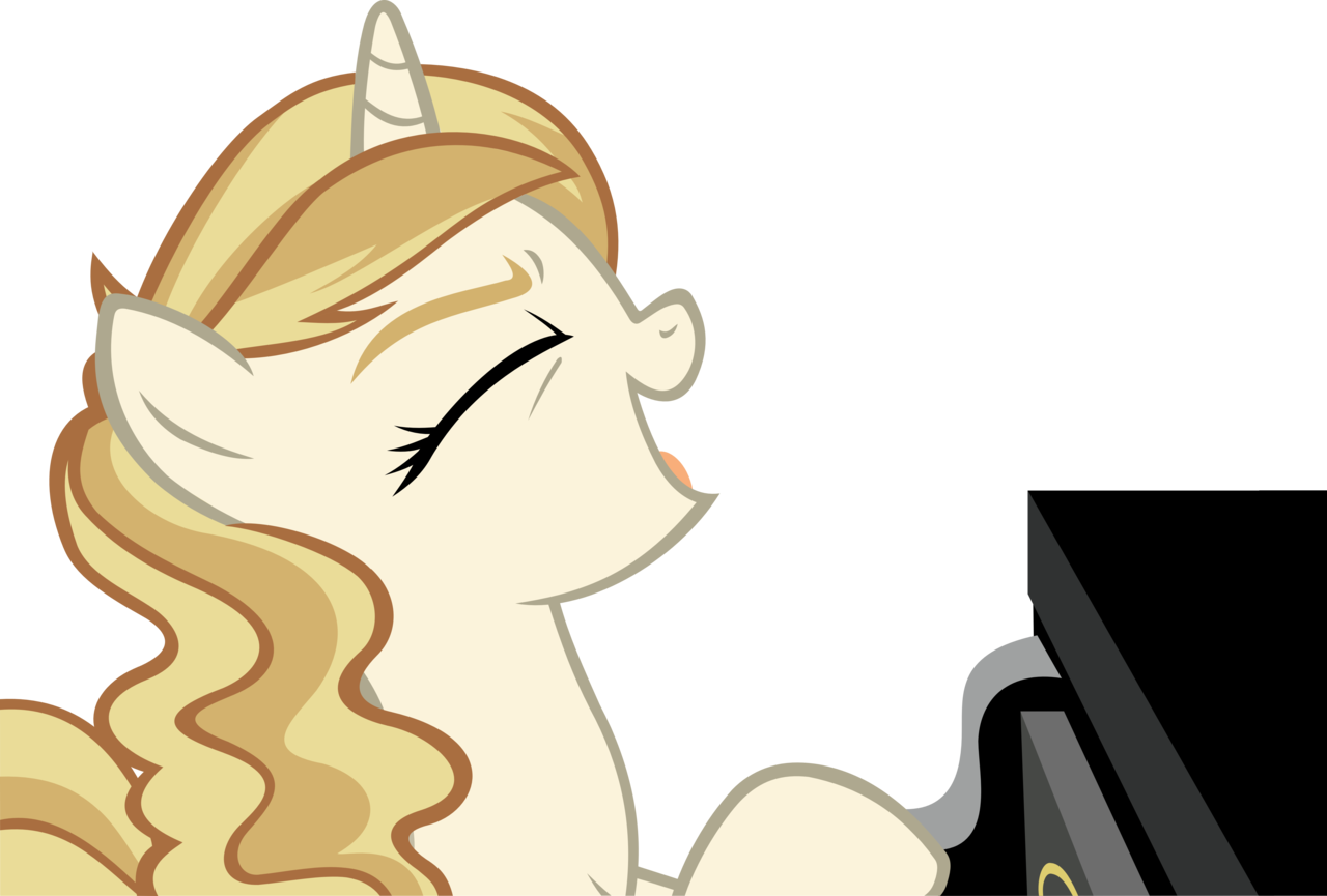 Ironm17, Eyes Closed, Female, Mare, Piano, Pony, Safe, - Sweet Biscuit Mlp (1280x865), Png Download