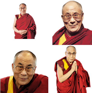 Dalai Lama (400x400), Png Download