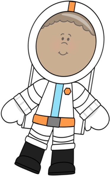 Young Astronaut - Cute Astronaut Clipart (515x674), Png Download