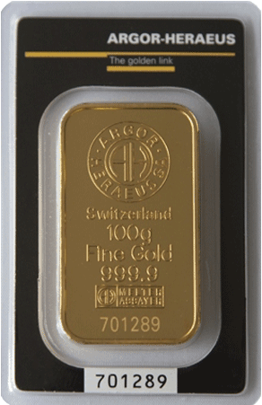 100g Gold Bar - Argor Heraeus Zlatý Slitek 5g (450x450), Png Download