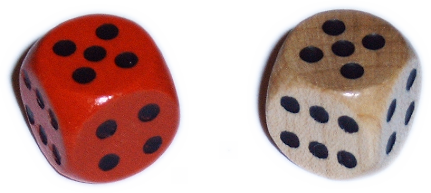 File - Dices5-5 - Dices (1634x732), Png Download