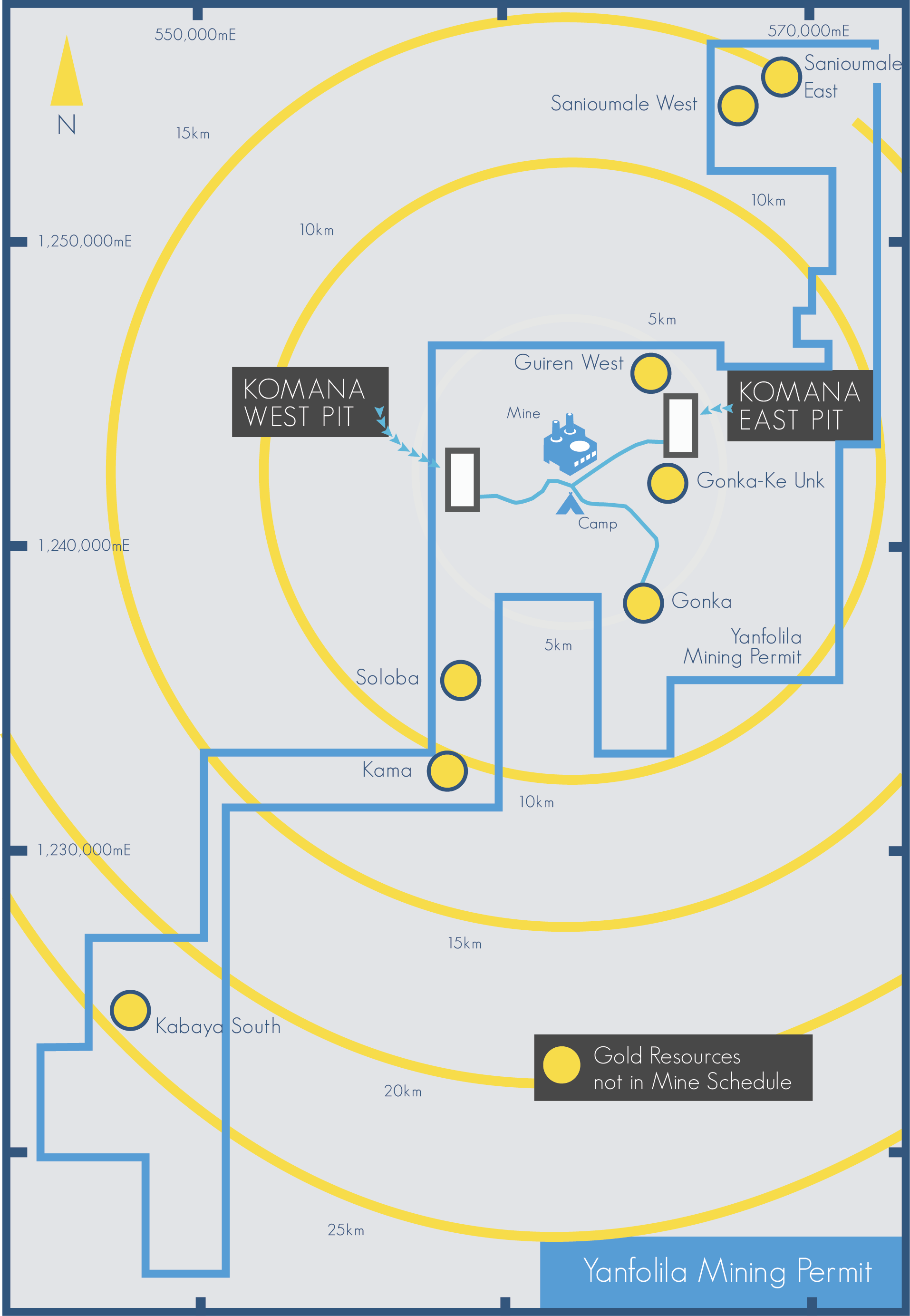 Yanfolila Gold Mine - Komana Mine D (1914x2767), Png Download