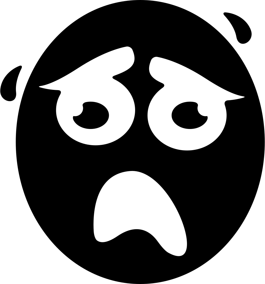 Sad Face - - Smiley Noir Triste (914x980), Png Download