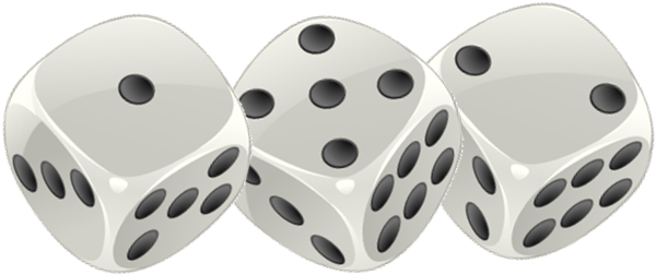 Rolling Dice Images - Three Dice Png (686x330), Png Download