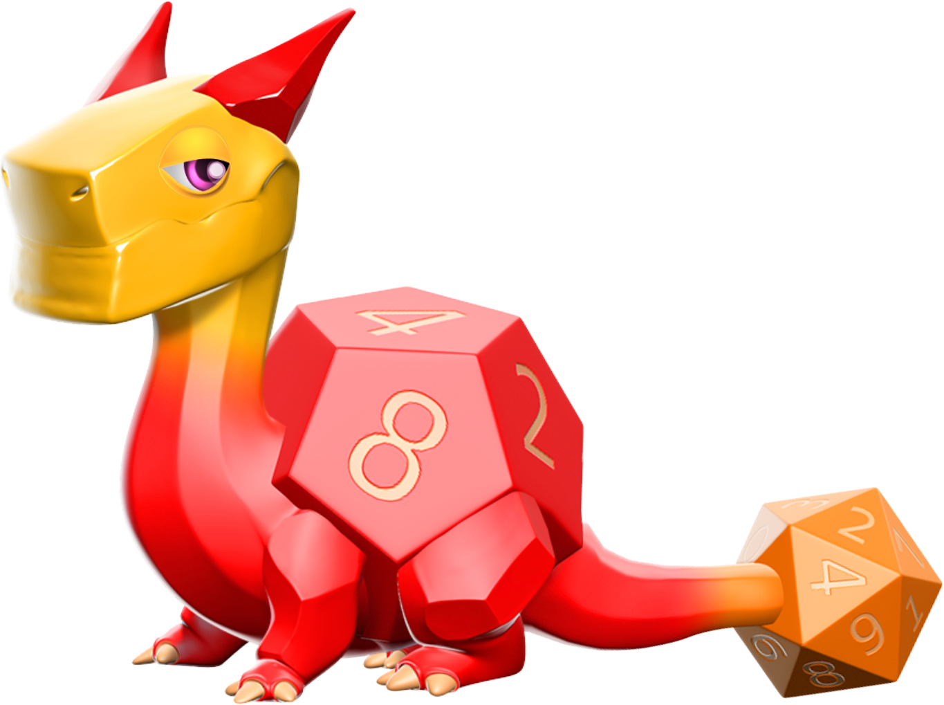 Dice Dragon - School (1365x1019), Png Download