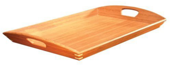 Large Wooden Breakfast Food Serving Tray - Best Serving Tray (350x350), Png Download