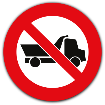 No Entry For Heavy Vehicles Safety Sign Pv15 - No Entry For Heavy Vehicles (400x400), Png Download