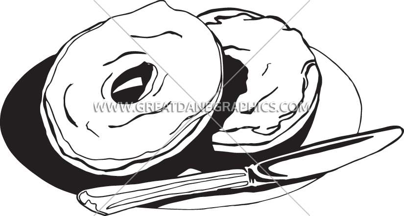 Png Freeuse Download Bagel Drawing Simple - Sketch (825x442), Png Download