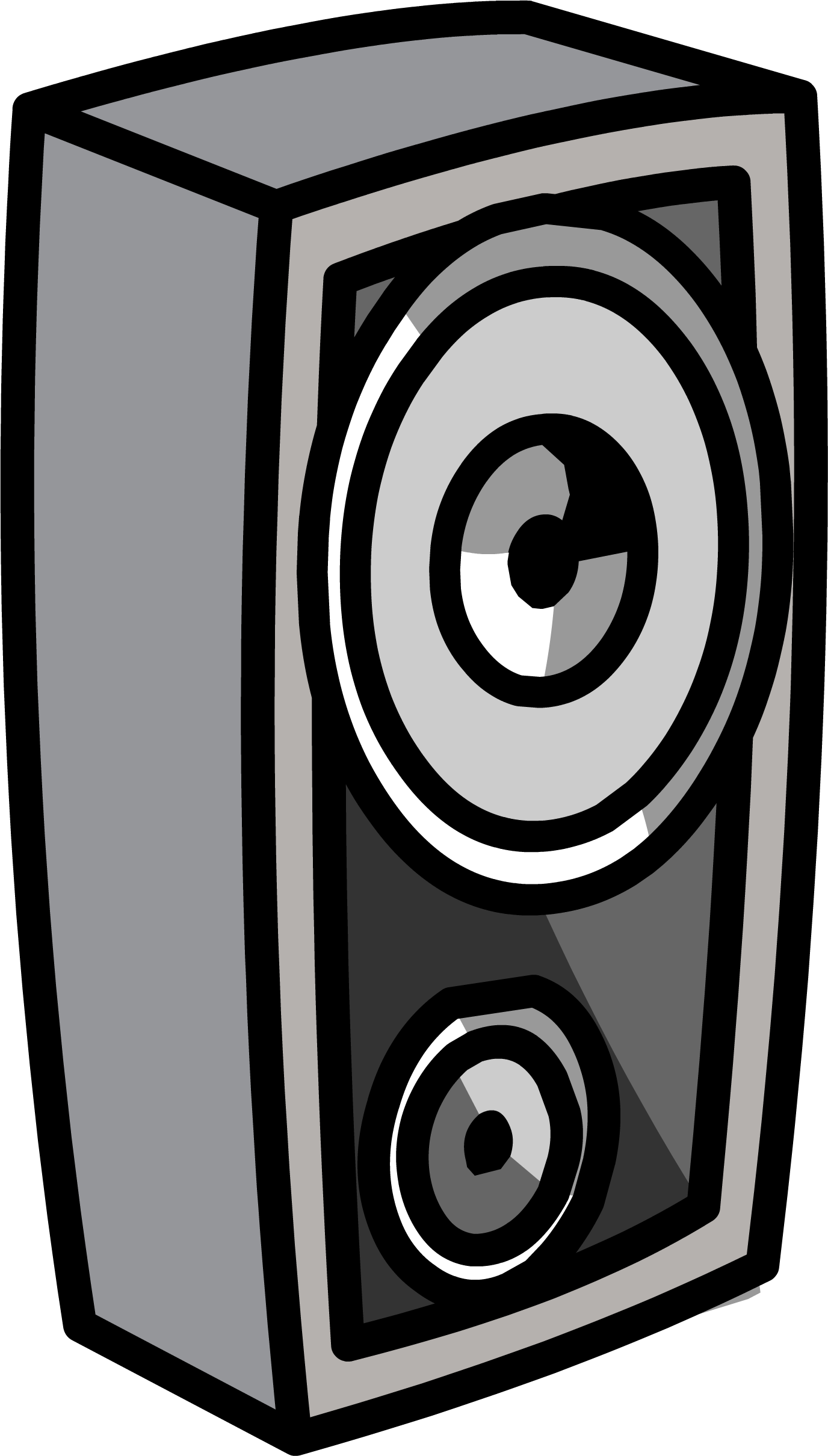 Speaker Sprite 008 - Club Penguin Speaker (1376x2420), Png Download