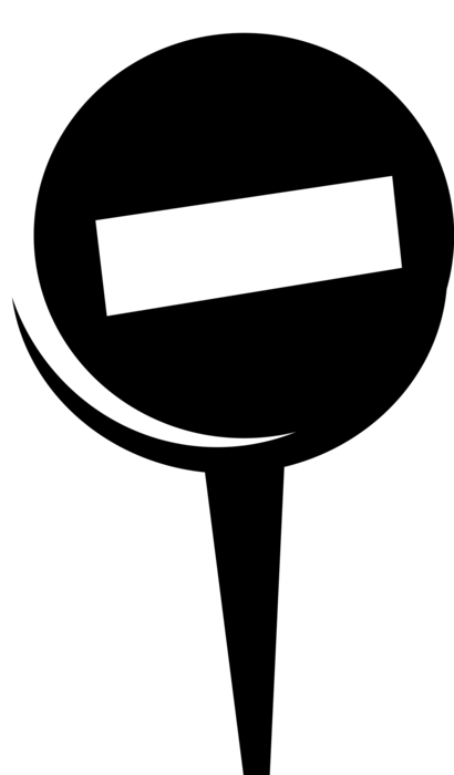 Vector Illustration Of No Entry Traffic Road Sign - Sign (410x700), Png Download