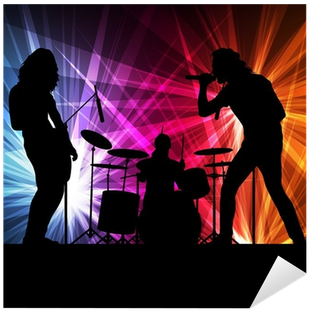 Rock Band Vector Background With Neon Lights Sticker - No Matter What: An Alcoholic's Battle Cry (400x400), Png Download