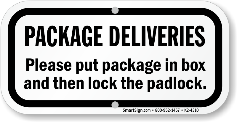 Package Delivery Signs (800x414), Png Download