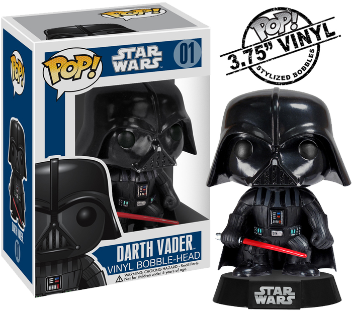 Enlarge - Darth Vader Vinyl Figure (700x621), Png Download