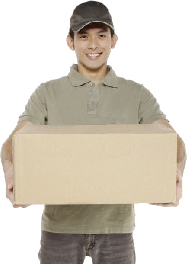 Mondays - Package Delivery Man Png (801x1100), Png Download