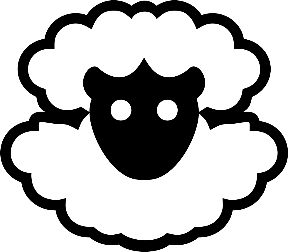 Sheep Head - - Free Sheep Icon (981x858), Png Download