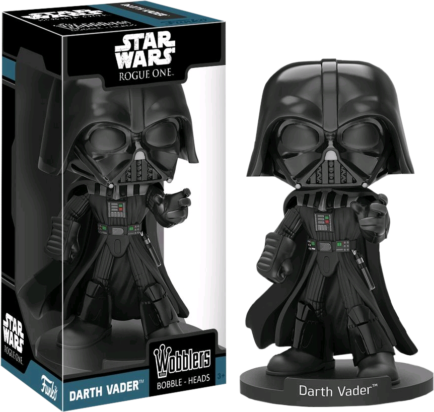 Darth Vader Wobble Bobble Head - Rogue One Darth Vader Funko (862x818), Png Download