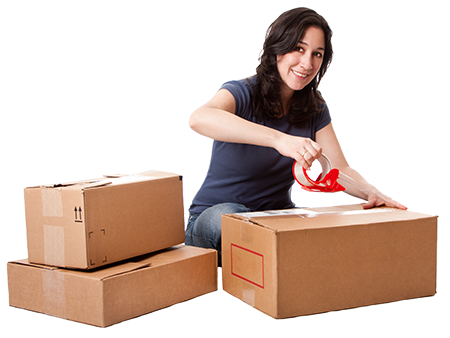 Shipping - Packing Boxes Png (450x338), Png Download