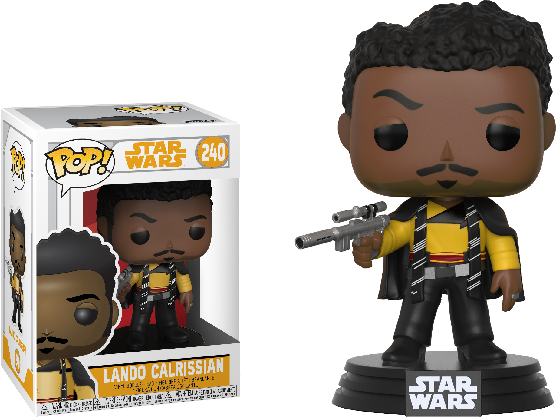 Funko 5529 Pop Movie - Funko Pop Star Wars Lando (1837x1377), Png Download